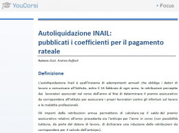 Coefficienti autoliquidazione INAIL 2013/2014