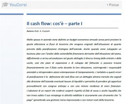 Il cash flow: cos'è - parte I